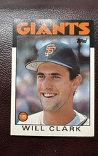 1986 Topps Traded - Will Clark #24T (RC)