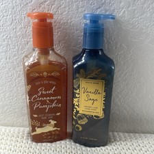 2 Bath  Body works Creamy Luxe Hand Soaps Sweet Cinnamon Pumpkin Vanilla Sage