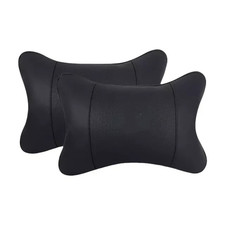 Fit For Bmw Premium Pu Car Neck Pillow Universal Headrest Cushion Soft A Pair