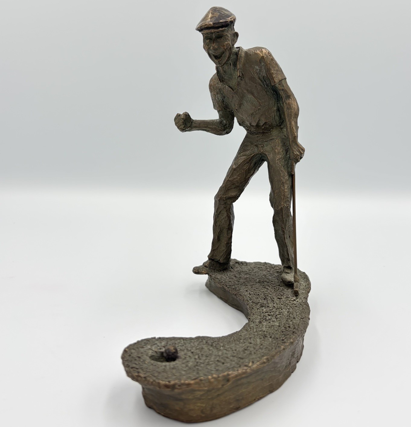 Mark Hopkins Bronze Golfer Birdie 263/2500 Patina Golf Dad Gift Old Money Office