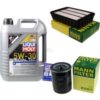 Mann Inspektionspaket 5L Liqui Moly 5W-30 FüR Mitsubishi ASX 2.0I 1.6