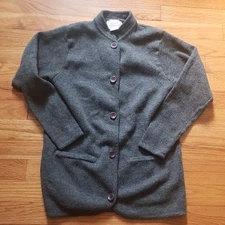 Vtg Field Manor Cardigan Small Sweater 100% MERINO WOOL Women's Button Up