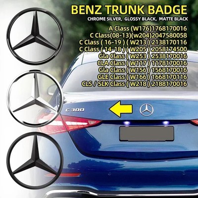Star Trunk Emblem 3 Pins Rear Boot Badge for A C E CLA GLC B Class W176 W205 