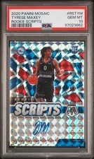 Tyrese Maxey 2020 Panini Mosaic Rookie Scripts Autograph - PSA 10 Gem Mint!