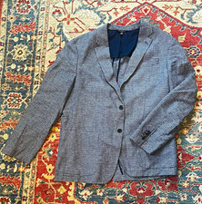 Banana Republic Men's Slim Fit Houndstooth Blazer Unlined 44R 100 li