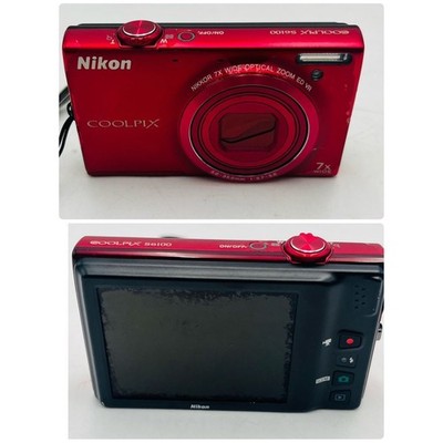 Nikon COOLPIX S6100 20.0MP Compact Digital Camera Red for sale
