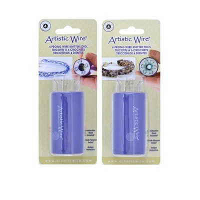 Artistic Wire  Knitter Tool with Prongs for Weaving Stringing Wire
