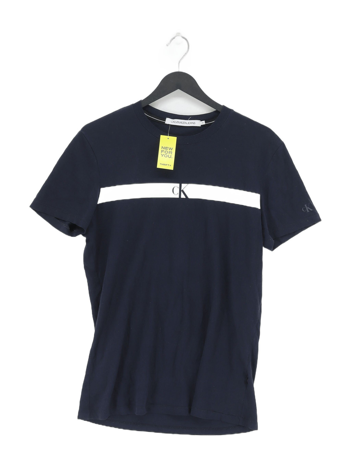 ALTRA T shirt uomo Calvin Klein M blu 100% altro basic