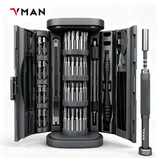 72In1 Mini Precision Screwdriver Set Magnetic Bits Manual Repair Tool Kit for Ip