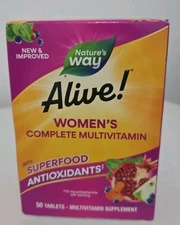 Nature's Way Alive! Women's Energy Complete Multivitamin Supplement Exp. 01/2027