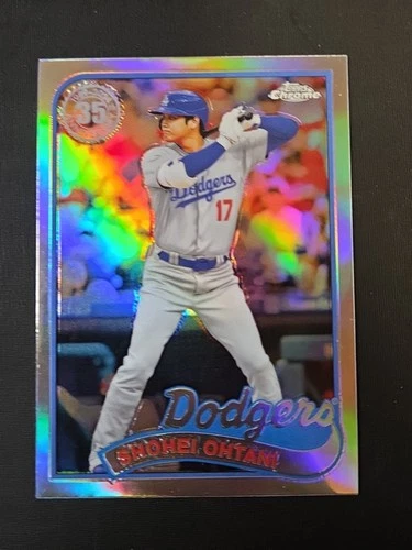 Shohei Ohtani RARE REFRACTOR INVESTMENT CARD SSP TOPPS CHROME DODGERS MVP MINT