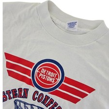 Vintage 1988 Detroit Pistons NBA Finals Bad Boys Era Single Stitch Tee USA Large