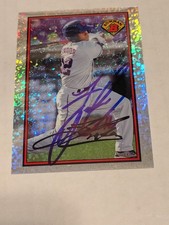 2014 Bowman Best Chrome Silver Refractor Francisco Lindor #89BIB-FL IP Auto