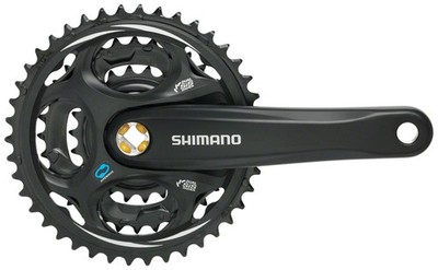 Shimano Altus FC-M311 Crankset 7 Speed 175mm Riveted No Chainring Black