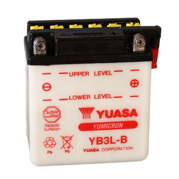 BATTERIA YUASA YB3L-B 12V 3AH YAMAHA XT 350 1985 2000