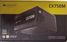 Corsair CX750M desktop computer power supply box