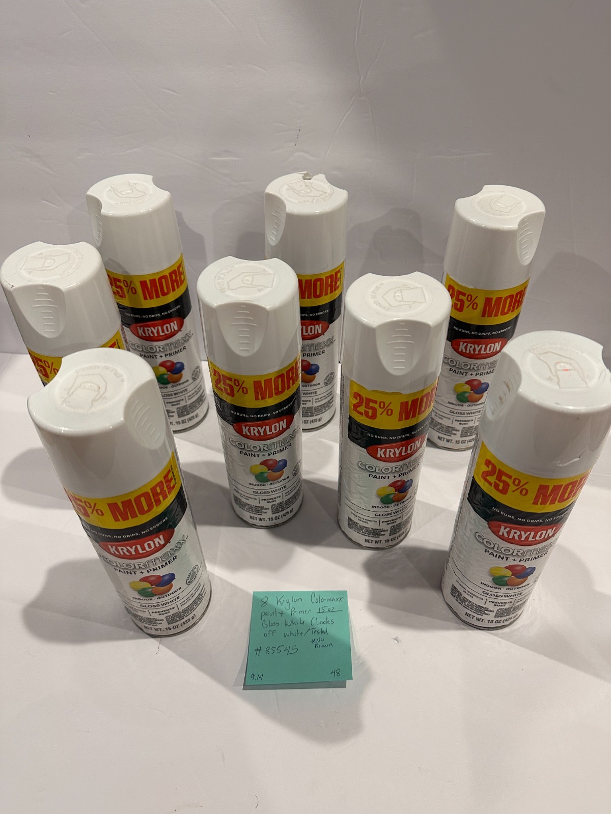 Krylon Colormaxx Paint and Primer 15oz, Quantity 8, 85545