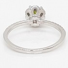 World Class 1.10ctw Green Olive Tourmaline & White Sapphire 925 Ring Size 7.5 — photo 6