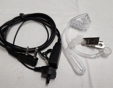 2 PIN Mic Covert Acoustic Tube EARPIECE HEADSET For Motorola Radio Security A1