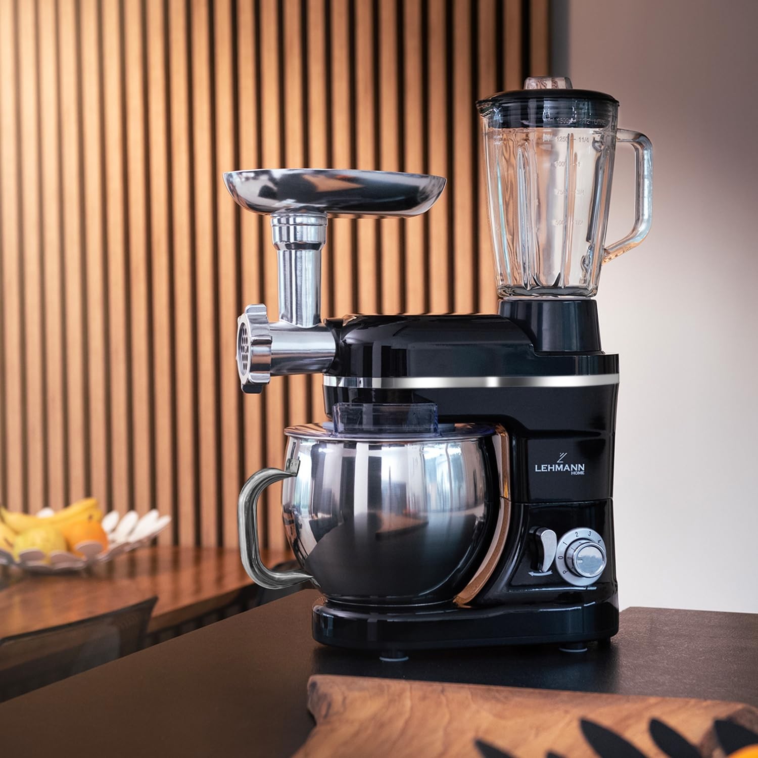 Lehmann Robot da Cucina Universale 3 in 1 Set Mescolatore con Sistema di foto 2