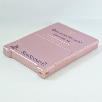 PS2 Memory Card 8MB Fujiwork PINK Memory King Playstation 2 Made