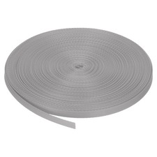 Flat Nylon Webbing Strap 3/8 Inch 50 Yards Iron Gray for Backpack