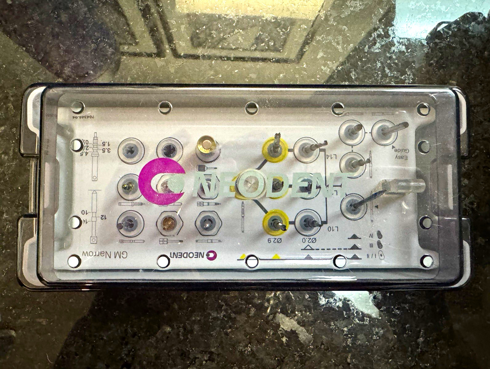 Neodent GM Narrow Dental Implant Surgical Kit Tray for Dentistry MPN 770.456.04