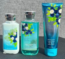 Bath  Body Works Retired Juniper Breeze Shower Gel, Body Lotion, and Body Cream