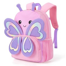Kids Backpack Cute 3D Large Toddler Butterfly Backpack for Girls Child Presch...