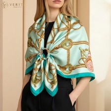 RARE VINTAGE HERMES Silk Scarf "Tribord" Carre 90 designed by Julia Abadie