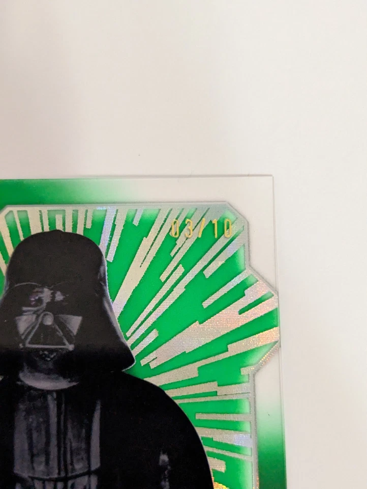 2024 Topps Star Wars High Tek #26 Darth Vader Green Diffractor 03/10  - Image 2 of 3