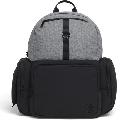 Huggies Day Pack Diaper Backpack, Dark Grey One Size, Heather/Black 
