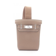 HERMES Kelly Hac a dos PM Marsupio Cintura in Vita W Togo Pelle Grigio Etoupe...