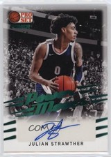 2021 Leaf Pro Set Power Moves Green Spectrum Foil /50 Julian Strawther Auto 0b2