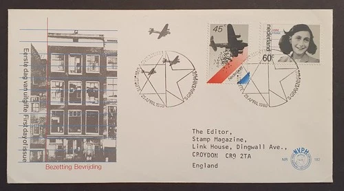 Netherlands stamp 1980 WWII Liberation 35th Anniversary First Day Cover