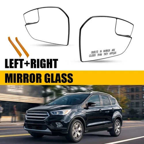 Left Right Side No-Heated Mirror Glass For 2018-19 Ford Escape SEL GJ5Z17K707A