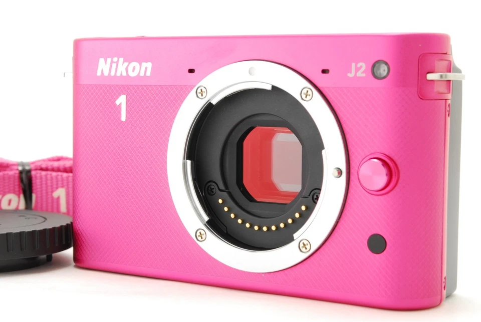 [ Near Mint w/Strap ] NIKON 1 J2 Pink Mirrorless Digital Camera Body From Japan - Image 3 of 4
