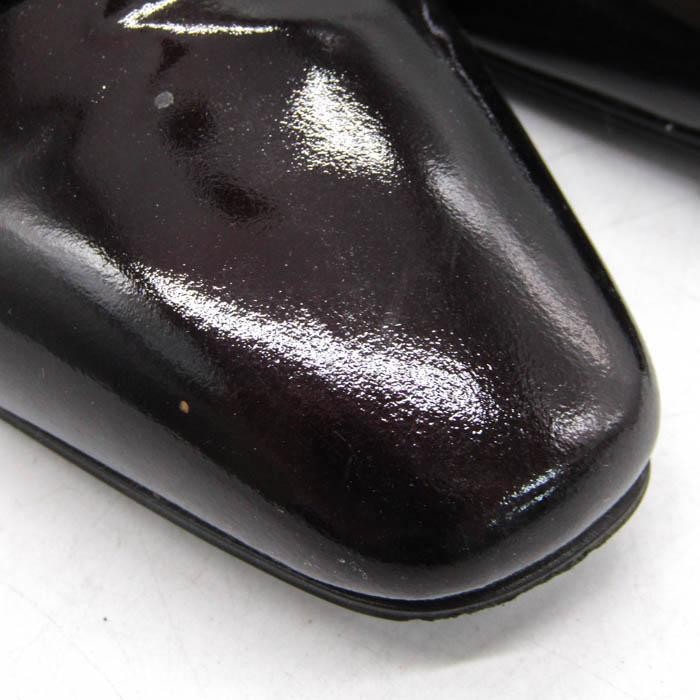 Autentico mocassino Yves Saint Laurent décolleté pelle marrone scuro taglia 35 donna