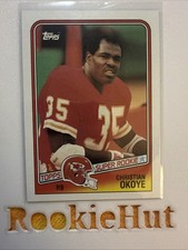 Rh1389 CHRISTIAN OKOYE ROOKIE TOPPS #363 CHIEFS LEGEND RC FOOTBALL CARD. rookie card picture