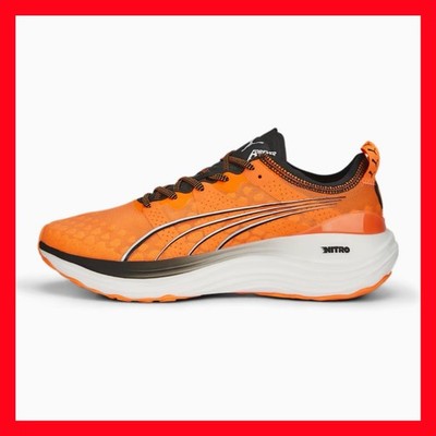 $150 Puma ForeverRun Nitro 'Ultra Orange' Men's Running Shoes 377757-06 Size 9.5