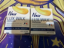 2 Nair Lux Wax Stripless Wax Kit Heat, Apply  Remove for Smooth Skin. FREE SHIP