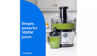 nutribullet Juicer Pro 1000W - Silver - USED - Missing parts