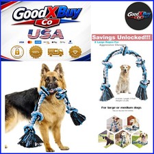 Heavy Duty Dog Rope Toy for Large Dogs, 36-inch Twisted Knots Chew Toy