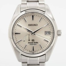 GRAND SEIKO SBGA001 9R65-0AA0 Spring Drive Silver Date Indicator Exhibition Rare