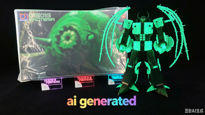 01 Studio Bacteria 01S01G Cell Unicron Transparent Green Version USAship