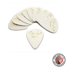 New Fender Picks x 10 Teardrop HEAVY-WHT