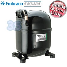 Gasverdichter R404a R507 CSR BOX - 1&frac14; PS - 26,1 cm3 - Embraco Aspera NJ9232GK