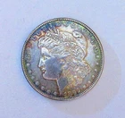1892 O MORGAN DOLLAR TONING #400301