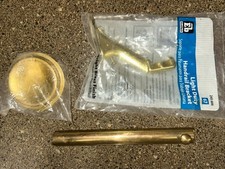 Vintage Brass Col Slide Lock Latch Catch Cabinet Door Safety Dead Bolt Surface