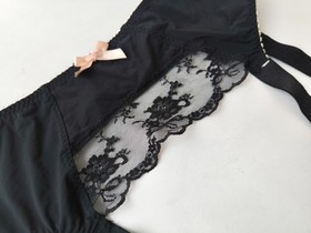 AGENT PROVOCATEUR JOSELINE black lace suspender belt Size 2 (Small)
